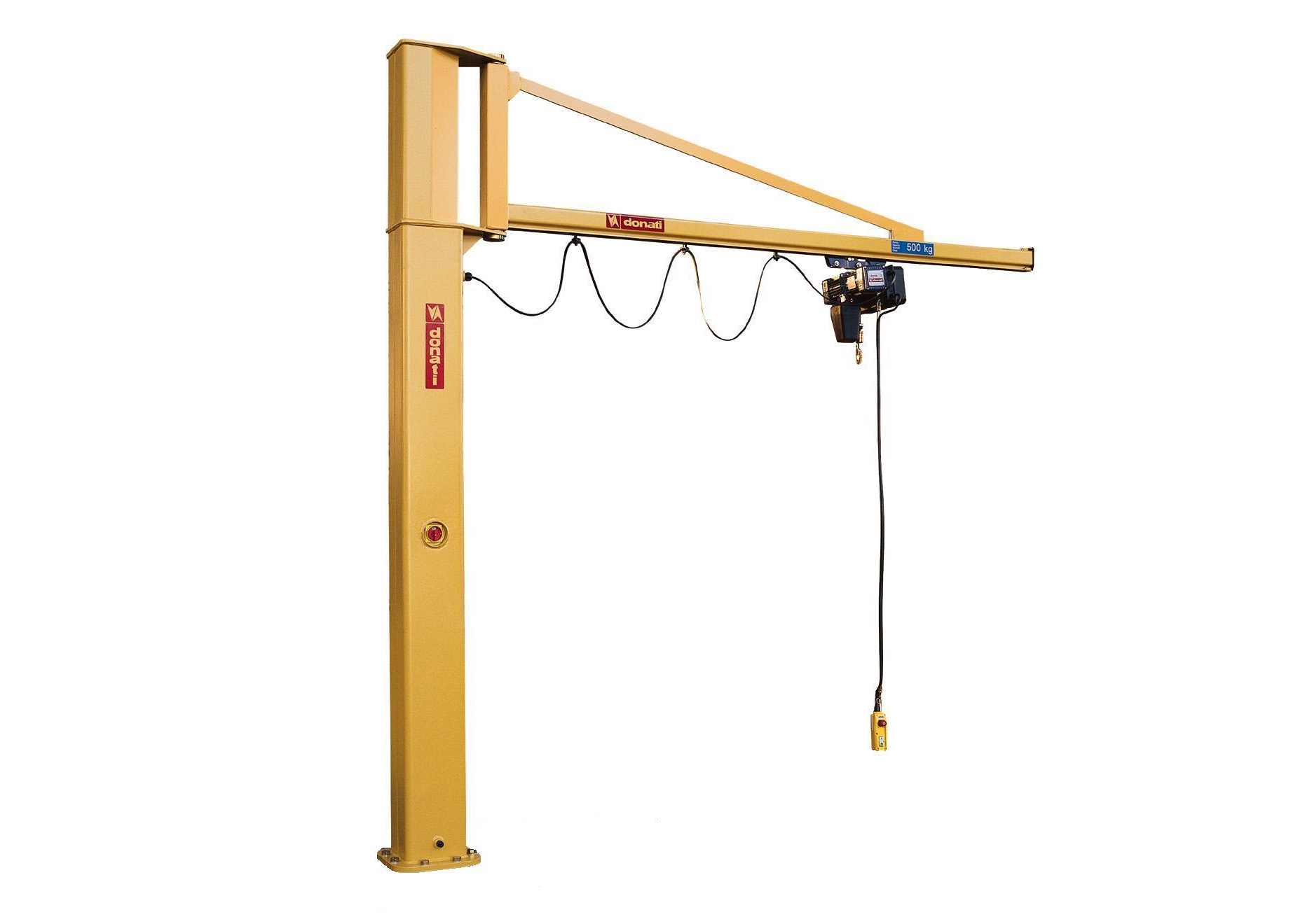 Donati – Gru a colonna con braccio in canalina
